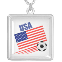 American Soccer Team Pendant necklace