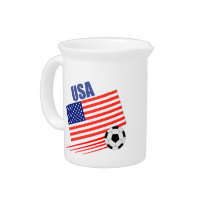 American Soccer Team Drink Pitchers
