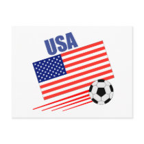 American Soccer Team Post Card