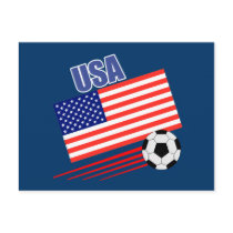American Soccer Team Postcard