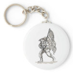 american soldier military serviceman key chains