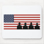 american soldier military serviceman mousepad