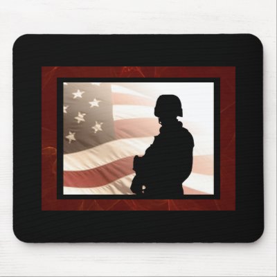 "American Soldier" Mouse Mat by cowboyannie