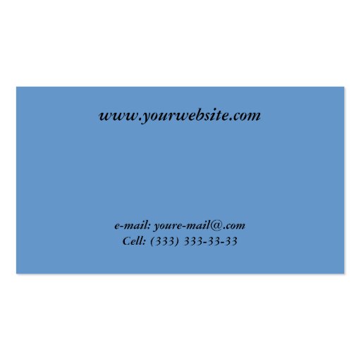 American Southwest Landscape Business Card (back side)