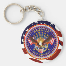 American Spirit  Key Chain Round Only