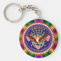 American Spirit  Key Chain Round Only
