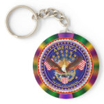 American Spirit  Key Chain Round Only
