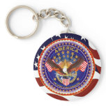 American Spirit  Key Chain Round Only