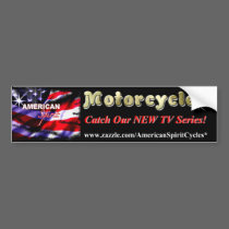 American Spirit Motorcycles Fan Bumper Sticker bumper stickers