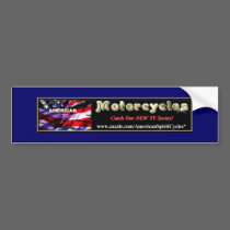 American Spirit Motorcycles Fan Bumper Sticker bumper stickers