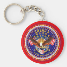 American Spirit Round Only Key Chain