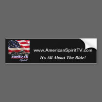American Spirit TV Motorcycle Show bumper stickers