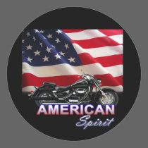 American Spirit TV Motorcycle Show stickers