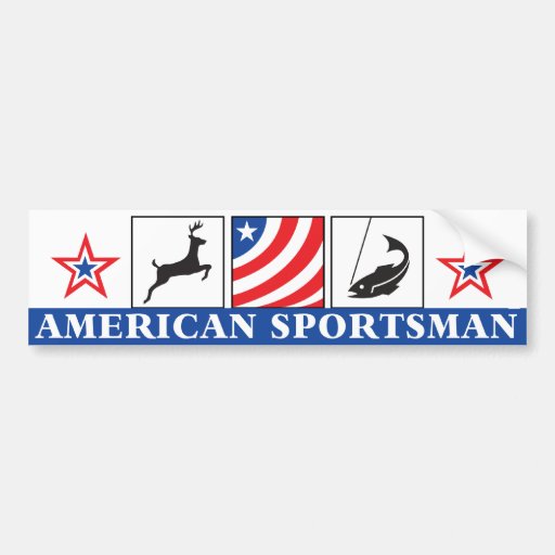 American Sportsman Bumper Sticker Zazzle