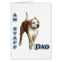 American Staffordshire Dad 4 cards