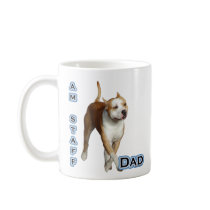 American Staffordshire Dad 4 mugs by GreyWolfCreation American Staffordshire Dad 4 mugs