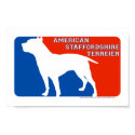 American Staffordshire Major League Dog Print by dogsilhouettes American Staffordshire Major League Dog Print