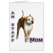 American Staffordshire Mom 4 cards