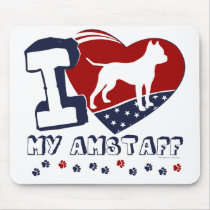 American Staffordshire Mouse Pad