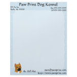 American Staffordshire Terrier ~ Blue w/White Diam Letterhead Template