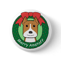 American Staffordshire Terrier Christmas Pin
