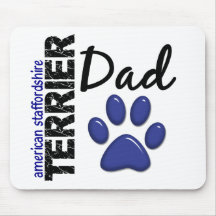 American Staffordshire Terrier Dad 2 Mouse Pads