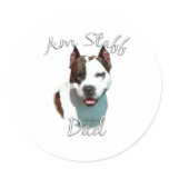 American Staffordshire Terrier Dad 2 Sticker