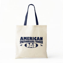 American Staffordshire Terrier Dad Tote Bags