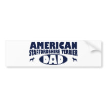 American Staffordshire Terrier Dad Bumper Sticker