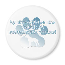 American Staffordshire Terrier Grandchildren magnets