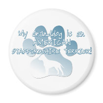 American Staffordshire Terrier Granddog magnets