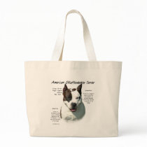 American Staffordshire Terrier History Design Canvas Bags