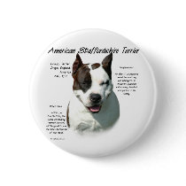 American Staffordshire Terrier History Design buttons