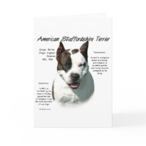 American Staffordshire Terrier History Design cards