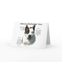 American Staffordshire Terrier History Design cards