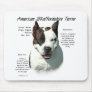 American Staffordshire Terrier History Design Mouse Pad
