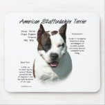 American Staffordshire Terrier History Design mousepads