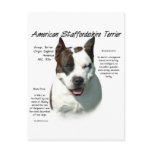 American Staffordshire Terrier History Design Postcards