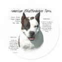 American Staffordshire Terrier History Design stickers by GreyWolfCreation American Staffordshire Terrier History Design stickers