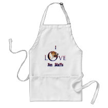 American Staffordshire Terrier I Love Aprons
