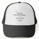American Staffordshire Terrier Lick Design Mesh Hats