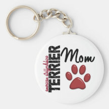 American Staffordshire Terrier Mom 2 Key Chain