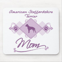 American Staffordshire Terrier Mom Mousepads