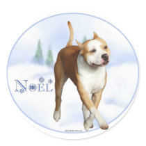 American Staffordshire Terrier Noel stickers