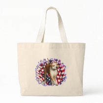 American Staffordshire Terrier Patriot Canvas Bags