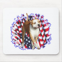 American Staffordshire Terrier Patriot Mouse Pads