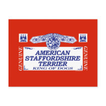 American Staffordshire Terrier postcards