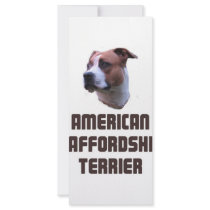 American Staffordshire Terrier Custom Rack Cards