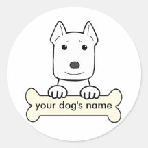 American Staffordshire Terrier Round Stickers