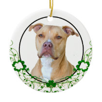 American Staffordshire Terrier St Patrick's Day Or ornaments